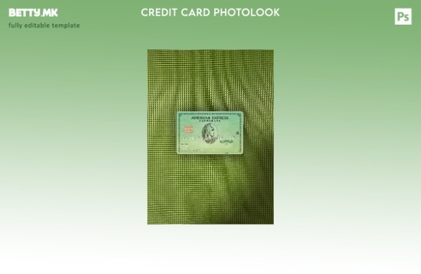 модерен стил САД Калифорнија Варо банка AMEX зелена карта photolook преден шабло